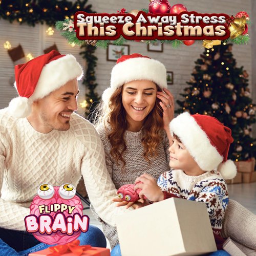 IPIDIPI TOYS Flippy Brain Squishy Eye Popping Toy – Funny Squeeze Stress Relief Eyeball Popper, Sensory Toy for Kids and Adults, Christmas Stocking Stuffers, Party Favors, Fun Gag Toys