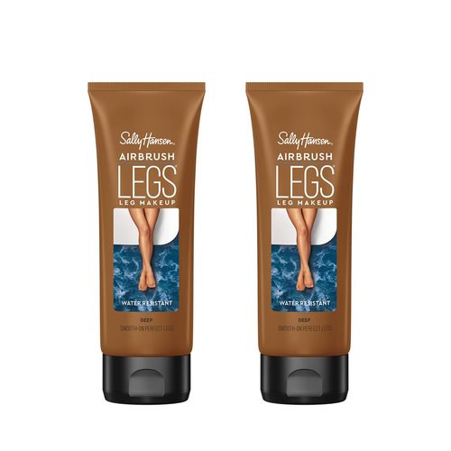 Sally Hansen Airbrush Legs, Leg Makeup Lotion, Deep 4 Oz, Pack of 2