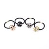 URTERYSER Skull Hair Tie Goth Hair Tie Skull Scrunchies Punk Hair Scrunchies Halloween Ponytail Holder Skull Elastic Bands Skull Scrunc, bronze