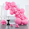 PartyWoo Magenta Pink Balloons, 127 pcs Hot Pink Balloons Different Sizes Pack of 36 Inch 18 Inch 12 Inch 10 Inch 5 Inch Persian Pink Balloons for Balloon Garland Arch as Party Decorations, Pink-Y11