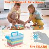YOYOUTH Building Blocks: Stacking Block Sets Toys for Kids Ages 6+ with 100 Pieces and Storage Box, Soft Silicone Blocks for 6+ Years Old Boys & Girls, Birthday Gift