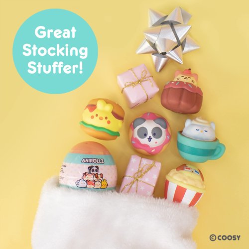 Hamee Anirollz [Surprise Capsule Series] Cute Water Filled Squishy Toys [Birthday Gift Bags, Party Favors, Gift Basket Filler, Stress Relief Toys] – 1 Pc. (Mystery – Blind Capsule)