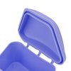 Trapezoid Retainer Case, Mouth Guard Cases, Denture Case Partial Tooth Case Denture Box Denture Storage Boxes, Travel Portable Denture Bath Box for Home Office Purple