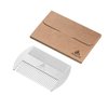 AhfuLife Metal Hair&Beard Comb - EDC Credit Card Size Comb Perfect for Wallet and Pocket - Anti-Static Dual Action Beard Comb - Presented in Gift Box (Stainless Steel Comb)