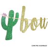 Taco Bout 40 Cactus Banner, 40th Birthday Fiesta Party Decorations, 40th Birthday Decor