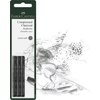 Faber-Castell Pack of 3 Compressed PITT Charcoal Sticks Black, Extra Soft