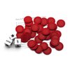Bilywey Left Right Center Dice Game Set with 3 Dices + 36 Red Chips (Red)