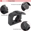 Pikioraz 2PCS Quick-Release Clamp Mount, Rubber Clamp Grip for 1" - 1-1/2" Diameter Tools and Equipment Used on Off-road vehicle, UTV, ATV, Van, Trucks, Boat & Train