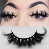 Miss Kiss 5D Mink Lashes Russian D Curl Lash Fluffy Volume Style False Eyelash Soft Natural Look Cat Eyelashes 1 Pair 18MM
