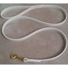 White Dog Leash 6 Foot 5/8" Wide Beta Biothane
