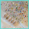 CESTSIREN Flower Nail Art Stickers 3D Embossed Nail Decals for Nail Art Design Self-Adhesive Spring Summer Nail Accessories for Women Nail Art Supplies 3 Sheets