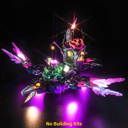 BrickBling LED Lighting Kit Compatible with Lego DREAMZzz The Never Witch’s Midnight Raven, Creative Light Compatible with Lego 71478-No Model