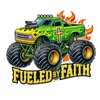 Christian-Themed Monster Truck Temporary Tattoos – 1.5” Faith-Inspired Designs for Boys – Fun Party Favors & Gifts