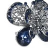 kilofly 3pc Women's Rhinestone Crystal Faux Hair Clip Claw Barrettes Value Pack