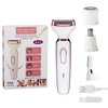 iKakocus Electric Bikini Shaver for Women 4 in 1 Trimmer, Pubic & Body & Facial Hair Remover, Painless & Safety for Body Meridian Underarm Nose Legs Hair Removal Razors, USB Rechargeable & Waterproof