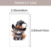 8 Sheets Halloween Temporary Tattoos for Kids, Cat with Witch Hat Tattoo Stickers for Halloween Party Decorations Supplies Favors Goodie Bag Fillers Makeup