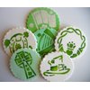 Designer Stencils cookie stencil, fits 2 inch circle