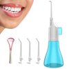 Water flossers for Teeth,Water flosser Portable,Water flosser for Braces,Manual Water flosser Cordless,Water flossers for Teeth with Braces,Dental Floss for Bridges,Teeth Cleaning kit (3 Heads)