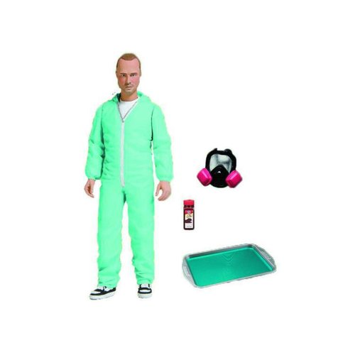 Mezco Toys Breaking Bad: Jesse Pinkman green Hazmat 6" Action Figure