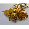 Bee Hair Clip Oak Leaf Barrette Artisan Crafted Hair Clips for thick hair