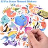 Golray 112pcs Under the Sea Party Favors Ocean Animal Creature Bulk Toy Gift Summer Birthday Supplies for Kids Boy Girl Straw Bubble Wand Tattoo Sticker Goodie Bag Filler Stuffer
