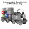 Replacement Parts for Thomas and Friends Wobble Cargo Stacker Train Playset - GWX07 ~ Includes Mail, Chocolate, Fish and Paint Pieces