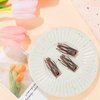 Chinco 24 Pieces Double Grip Hair Clips Metal Snap Hair Clips Women Hair Barrettes for Hair Making, Salon Supplies (Red Ancient Bronze, 2 Inch)