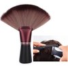 Broken Hair Brush, Fan Shape Soft Hairdressing Brush Hair Cutting Broken Hair Sweep Brush Neck Sweep Tool Salon Accessory for Professional Hair Salon and Barber Shop Use