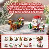 Calendar 2024 Christmas Building Blocks Set, 6 IN 1 Christmas Toys, Building Blocks Toys Holiday Countdown Calendars, Ideas Gift for for Teens Boys Girls 6-12 Year (Small Santa)