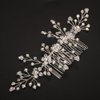 Rumtock Crystal Branch Hair Comb for Wedding Brides Bridesmaid Flower Girls Handmade Hair Piece