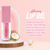 Monabell France Hydrating Lip Glow Oil - Plumping Lip Oil Gloss Tinted for Lip Care and Dry Lips, Non Sticky & Fresh Texture, Shiny and Moisturizing (Mercury)