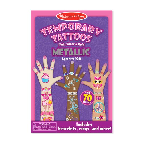 Melissa & Doug Temporary Tattoos - Metallic