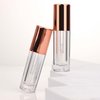 COSIDEA 30pcs 2.5ml Round Rose gold empty lip gloss tubes bulk with wand lipgloss bottle containers wholesale