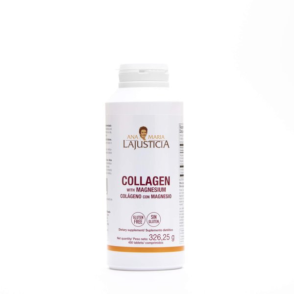 Ana Maria LaJusticia Collagen with Magnesium - 450 Tabs - Rejuvenate Your Skin - Strengthen Your Nervous System - Keep Bones and Teeth in Good Condition
