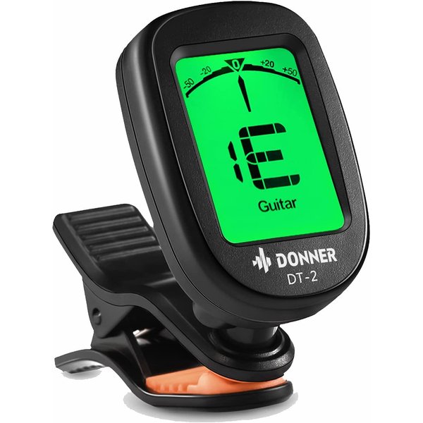 Donner Guitar Tuner Clip on-Accurate Chromatic,Acoustic Guitar Bass Violin Ukulele Tuner DT-2