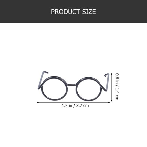 NUOBESTY 20pcs Mini Glasses Doll Dress up Accessories Tiny Glasses for Doll Tiny Eyeglasses Doll Accessories Miniature Things Mini Eyeglasses Toy Doll Costume Glasses Mini Dolls Glasses
