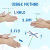 100 Pcs Flying Helicopter Toys Set, 50 Propeller+ 50 Rod,Hand Helicopter, Party Favors Outdoor Toy for Kids Ages 4-8, Gift Summer Outside Yard Activities Birthday Gifts 3 5 6 Year Old Girl Boys