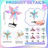 Luinabio 30 Pcs Colorful Windmill Hair Clips Sparkly Pinwheel Hair Clips Sequin Windmill Hairpins Favor Gift Hair Barrettes Pinwheel Hair Clips Hair Mini Clips for Christmas Rave Party