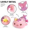Onsoyours Cute Kitten Mermaid Plush Toy Stuffed Animal Kitty Soft Mermaid Cat Plush Pillow for Kids (Pink Cat Mermaid, 12")