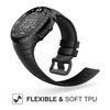 MoKo Suunto Core Watch Band, Classic Replacement Soft Wrist Band Strap with Metal Clasp for Suunto Core Smart Watch, Fits 5.51"-9.06" (140mm-230mm) Wrist, All Black