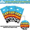 3 Pack Cartoon Story Birthday Party Supplies Cow Pattern Printed Table Cover Blue Sky and White Cloud Tablecloths Cow Birthday Party Decoration for Boy Girl Kid Birthday Party Decor 54 x 108 inch