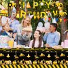 92 Pcs Construction 5th Birthday Party Supplies Dump Truck Theme Five Tableware Includes Hanging Swirl, Balloons, Plates, Table Cloth for Boys Construction Five Years Old Bday Party Decorations Favors