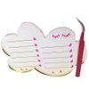 Dazzling Eyelash Grafting Pallet, Acrylic Lash Tile holder, Makeup Palette Eyelash Extensions Storage Gasket Pads with Suction for Tweezers (Cloud-Shaped A)