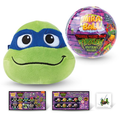 Teenage Mutant Ninja Turtles MiraBall Mystery Expandable MAXI Plush to Unbox, Collectible Squishy and Soft Plush with 4 Surprise, Limited Edition, Great Toy Gift for Kids Aged 3+ (1-Pack)