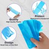 Pen Covers and Grip Tapes - Usiriy 200pcs Machine Pen Bags and 4pcs Grip Tape Wrap Blue Plastic Pen Sleeves with Black Self-adhesive Bandages Covers Machine Cover kit