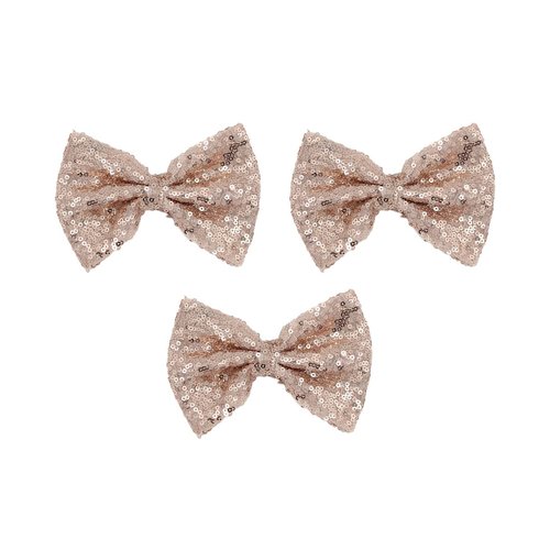 Lofruiin Girl's Lovely Fashion Bow Hairpin Sequins Hair Clip for Daily Life Travel Party Festivals (Dark Purple)
