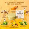 Organic Ginger Hair Growth Solid Shampoo Bar for Regrowth Hair | GINGER ROOT, CAMELINA OIL, TURMERIC, LEMONGRASS | Anti Hair Loss Shampoo, Anti-Dandruff and Anti-Itching | USA MADE (1 pack)