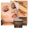 oygcee Nude Neutral Smokey Eyeshadow Palette Makeup, Matte Shimmer Natural Eye Shadow Palettes, Highly Pigmented Naturing-Looking Long Lasting Waterproof Blendable for Hazel Brown Eyes,Travel Size