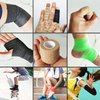Self Adhesive Bandage Wrap, 2 inches x 5 Yards, 6 Pack, Self Adhering Bandage Wrap, Self Adherent Cohesive Wrap Bandages for Sports, Bandage Wrap for Sports, First Aid Tape