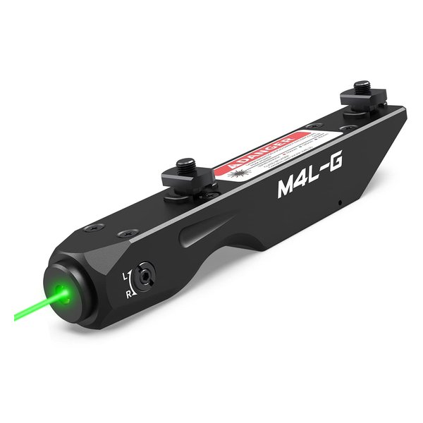 Votatu M4L-G Green Laser Sight Compatible with M-Lok Rail Surface, Ultra Low-Profile Tactical Rifle Laser Sight with Strobe Function Magnetic Rechargeable